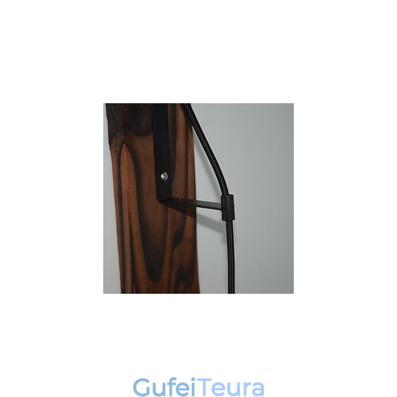 מנורת קיר בסגנון כפרי אמריקאי רטרו creative מנורת קיר גלגלת עץ