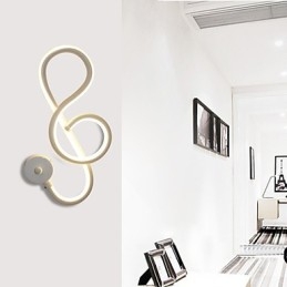 פשוט מודרני יצירתי אור בר קיר מעבר משובץ מנורה מסדרון אורות חדר שינה מנורת מנורת אלומיניום