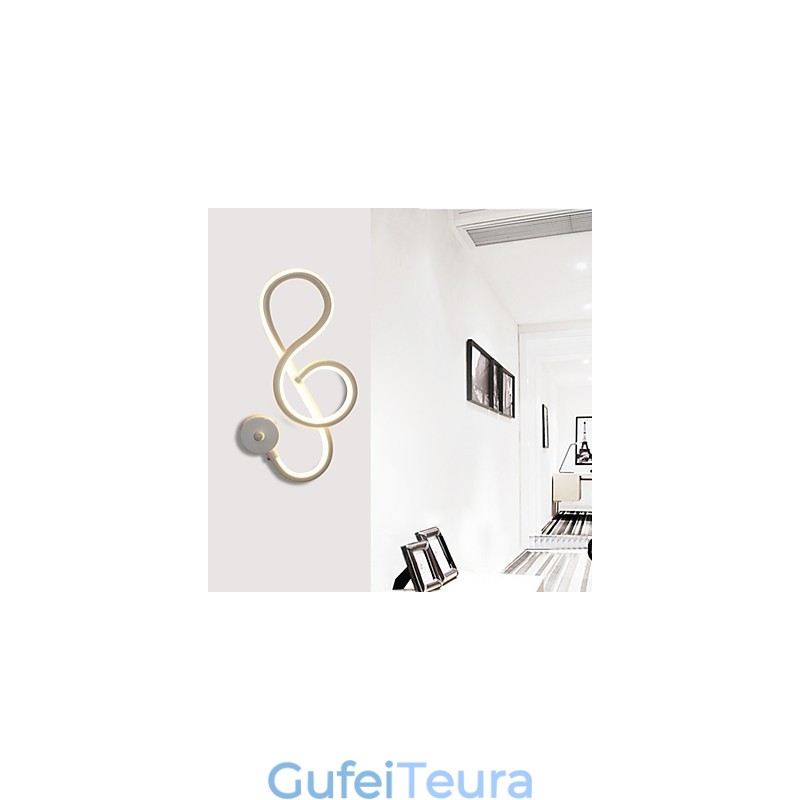 פשוט מודרני יצירתי אור בר קיר מעבר משובץ מנורה מסדרון אורות חדר שינה מנורת מנורת אלומיניום