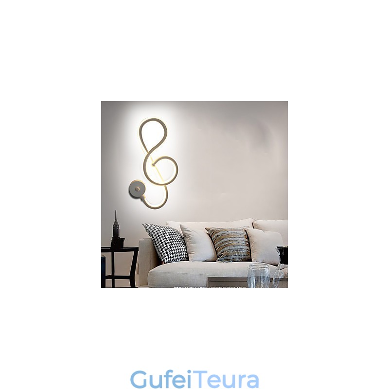 פשוט מודרני יצירתי אור בר קיר מעבר משובץ מנורה מסדרון אורות חדר שינה מנורת מנורת אלומיניום