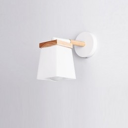 Squere Glassshade מנורת קיר לחדר שינה תכונה מודרנית תכונה אור סביבתי קיר פמוטים קיר אור