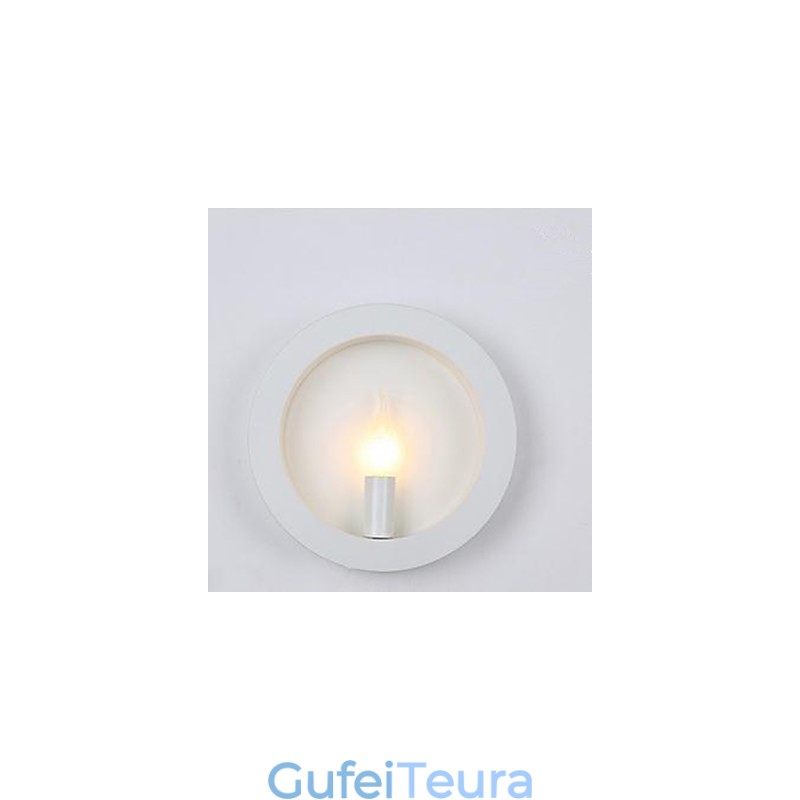 חדש ברזל אמנות קיר מנורת קיר סיטונאי עגול ספת סלון רקע מנורת קיר