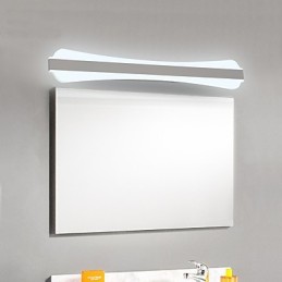 מנורת מראה באיכות גבוהה 10W אורות אמבטיה אורות קיר נירוסטה ואקריליק תאורת איפור