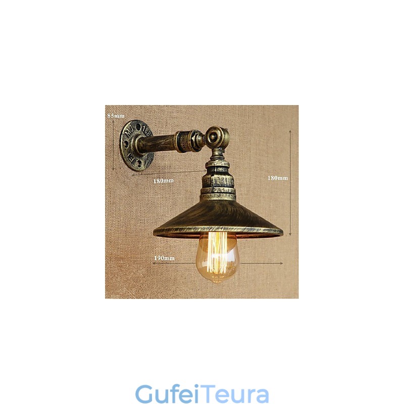 סגנון תעשייתי נורדי צינור מים מנורת קיר מנורת קיר