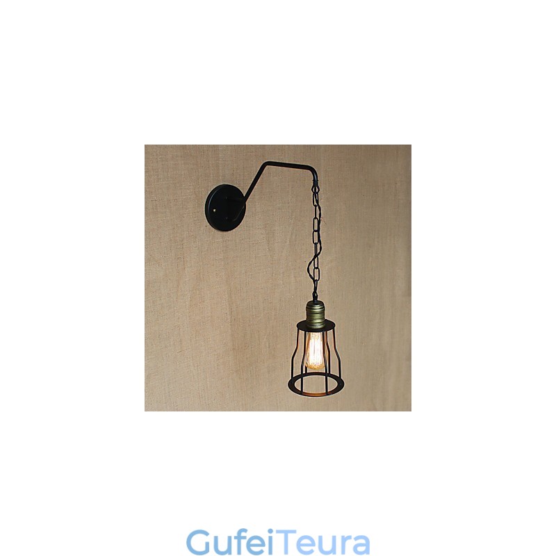 מסעדה קפה רשת מסדרונות מנורת קיר ברזל