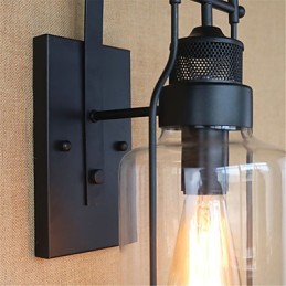 כפרי לודג' Country Retro Black Oxide תכונת גימור להגנה על עיניים אור סביבתי