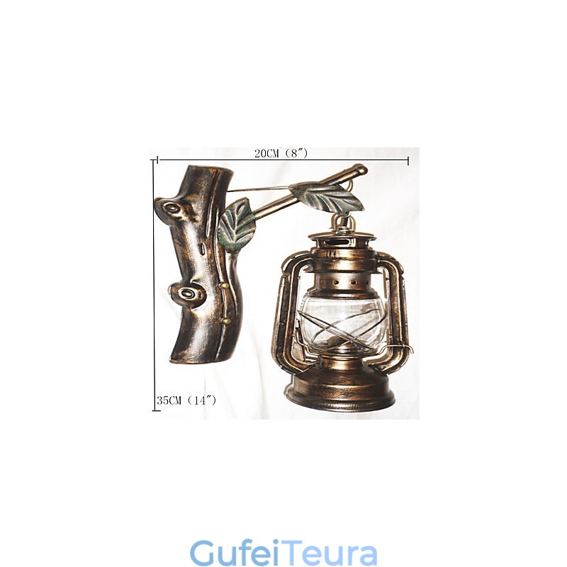 כפרי לודג' תכונת ציור עבור מיני סגנון Uplight קיר פמוטים קיר אור