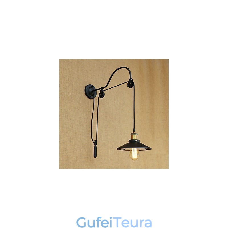 תכונת ציור רטרו ארץ להרמה מתכווננת באור סביבה פמוטי קיר פנס קיר