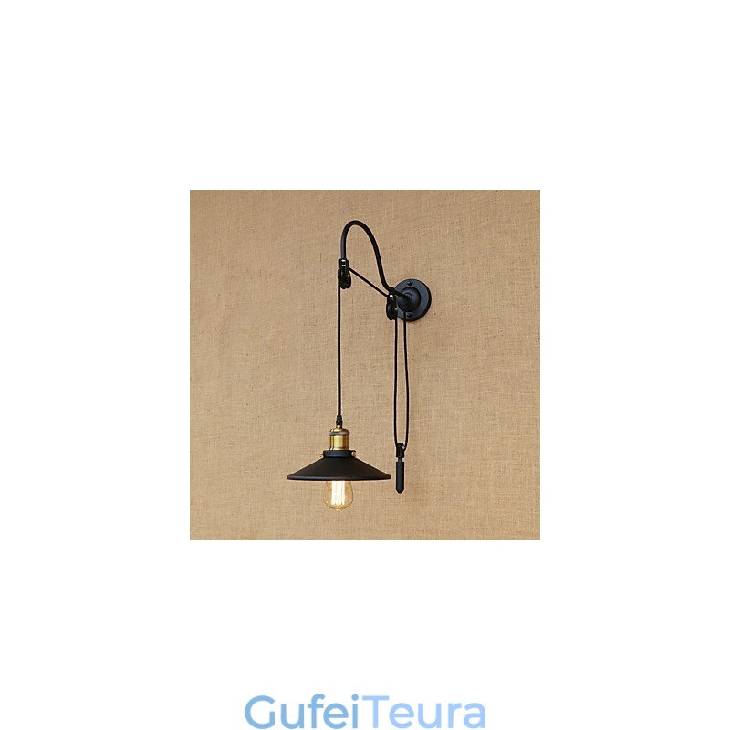 תכונת ציור רטרו ארץ להרמה מתכווננת באור סביבה פמוטי קיר פנס קיר