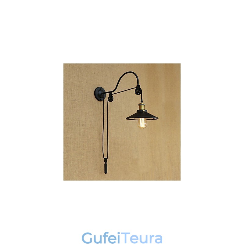 תכונת ציור רטרו ארץ להרמה מתכווננת באור סביבה פמוטי קיר פנס קיר