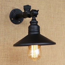 כפרי לודג' כפרי תכונת ציור רטרו לקיר פמוטי קיר אור סביבתי בסגנון מיני