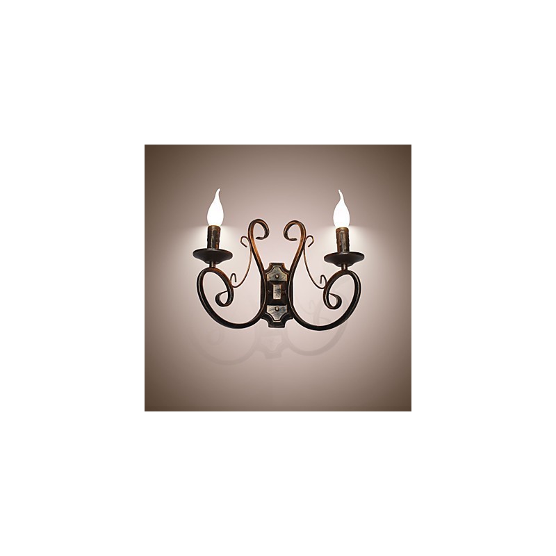 חדש רטרו עליית הגג אמריקאית בסגנון רטרו מנורת קיר מנורת קיר מנורת קיר מנורת נרות