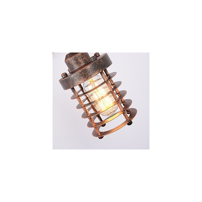 תעשייתי רטרו ברזל מנורת קיר Creative Personality Lift Pulley מנורת קיר