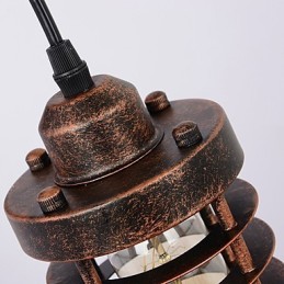 תעשייתי רטרו ברזל מנורת קיר Creative Personality Lift Pulley מנורת קיר