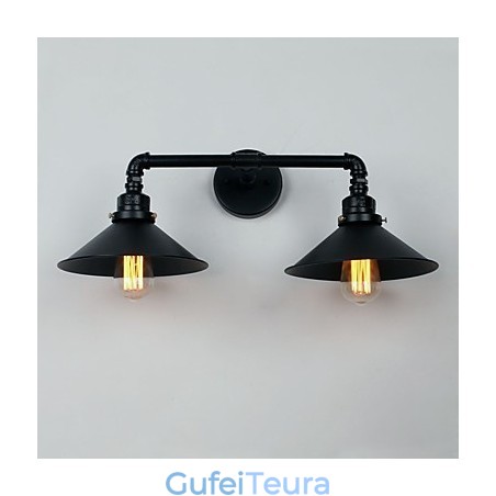 כפרי לודג' מודרני עכשווי כפרי תכונת ציור רטרו עבור פמוטי קיר בסגנון מיני Downlight