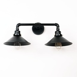 כפרי לודג' מודרני עכשווי כפרי תכונת ציור רטרו עבור פמוטי קיר בסגנון מיני Downlight