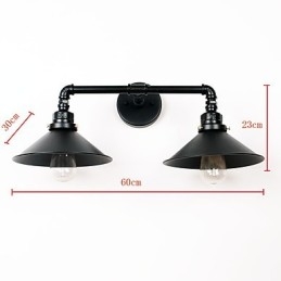 כפרי לודג' מודרני עכשווי כפרי תכונת ציור רטרו עבור פמוטי קיר בסגנון מיני Downlight