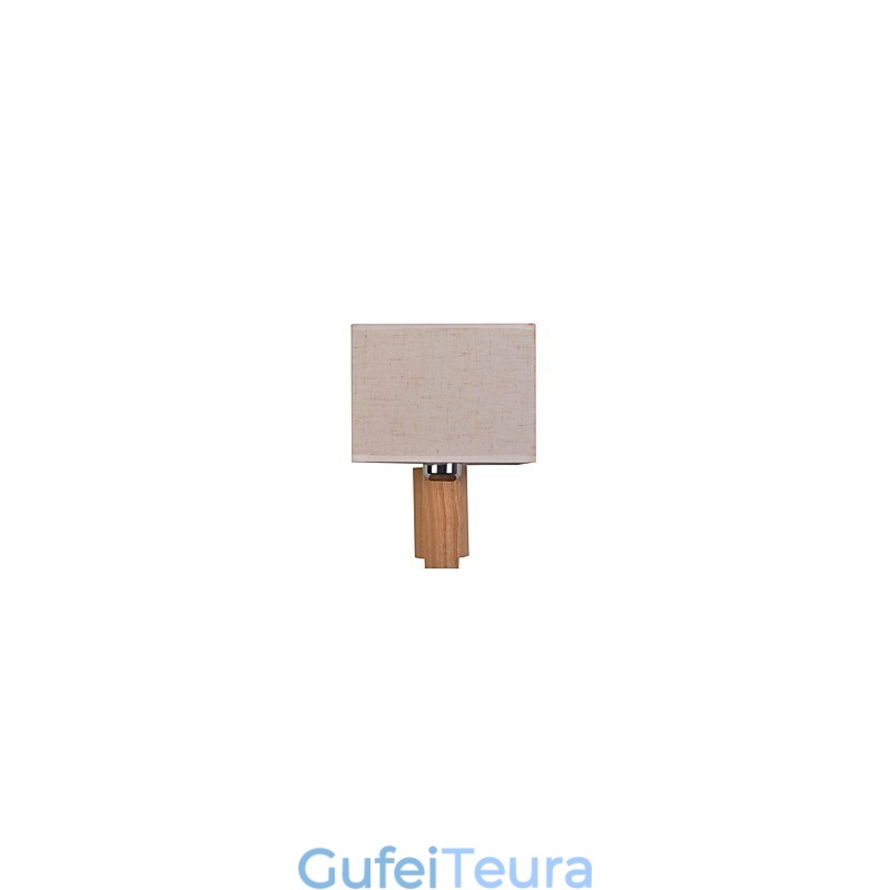 מנורת קיר פשוטה ליד המיטה מנורת שולחן עם גוון בד ועץ מלא לשידה חדר שינה סלון חדר תינוק