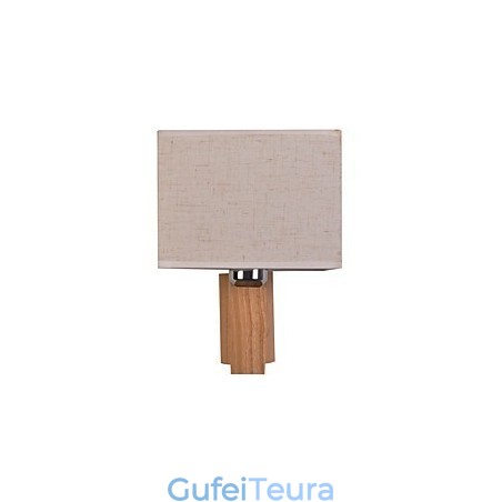 מנורת קיר פשוטה ליד המיטה מנורת שולחן עם גוון בד ועץ מלא לשידה חדר שינה סלון חדר תינוק