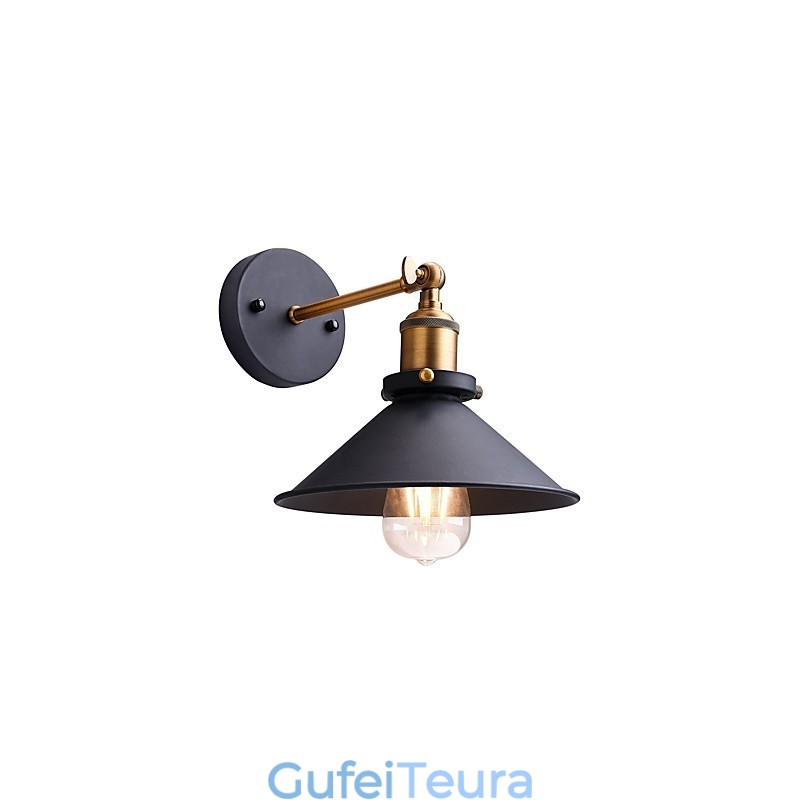 2 יחידות מתכת פמוטים קיר תעשייתי אור וינטג' אדיסון פשטות מנורת קפה קלאב בר תאורת