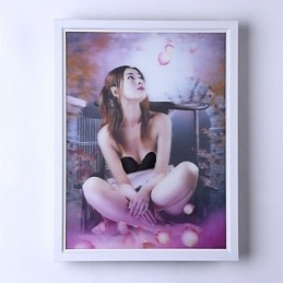 משולבת תכונת ציור מודרנית עכשווית מודרנית עכשווית עבור פמוטי קיר עם אור אווירה