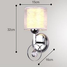 קריסטל מודרני עכשווי מצופה אלקטרו תכונה Uplight קיר פמוטי קיר אור