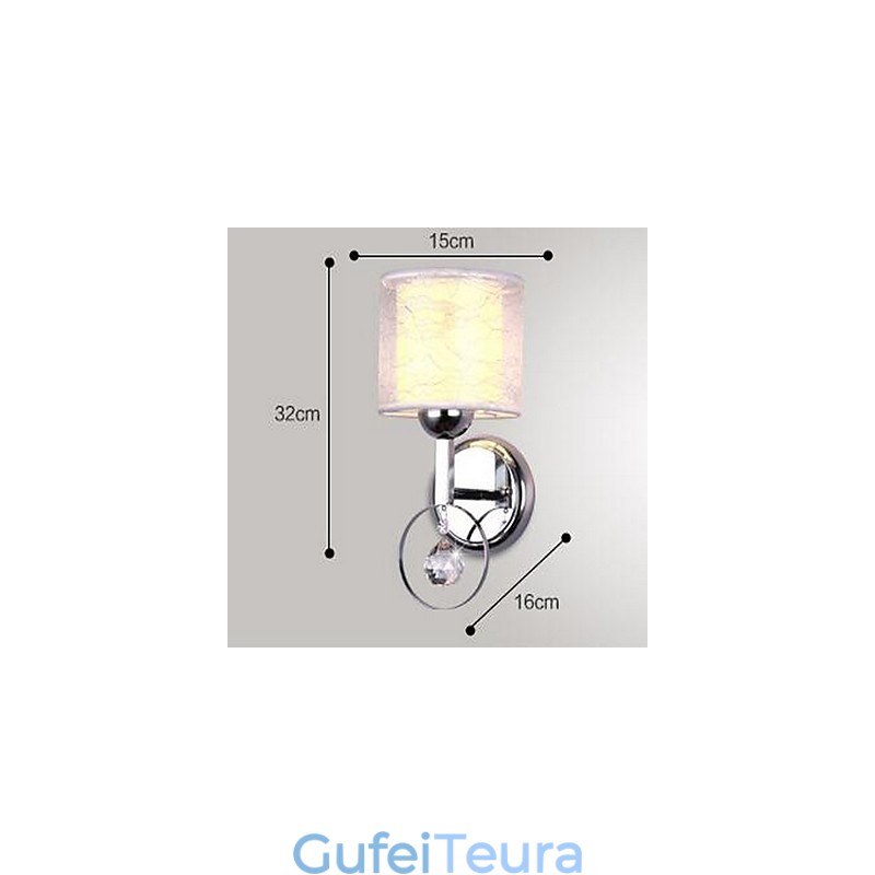 קריסטל מודרני עכשווי מצופה אלקטרו תכונה Uplight קיר פמוטי קיר אור