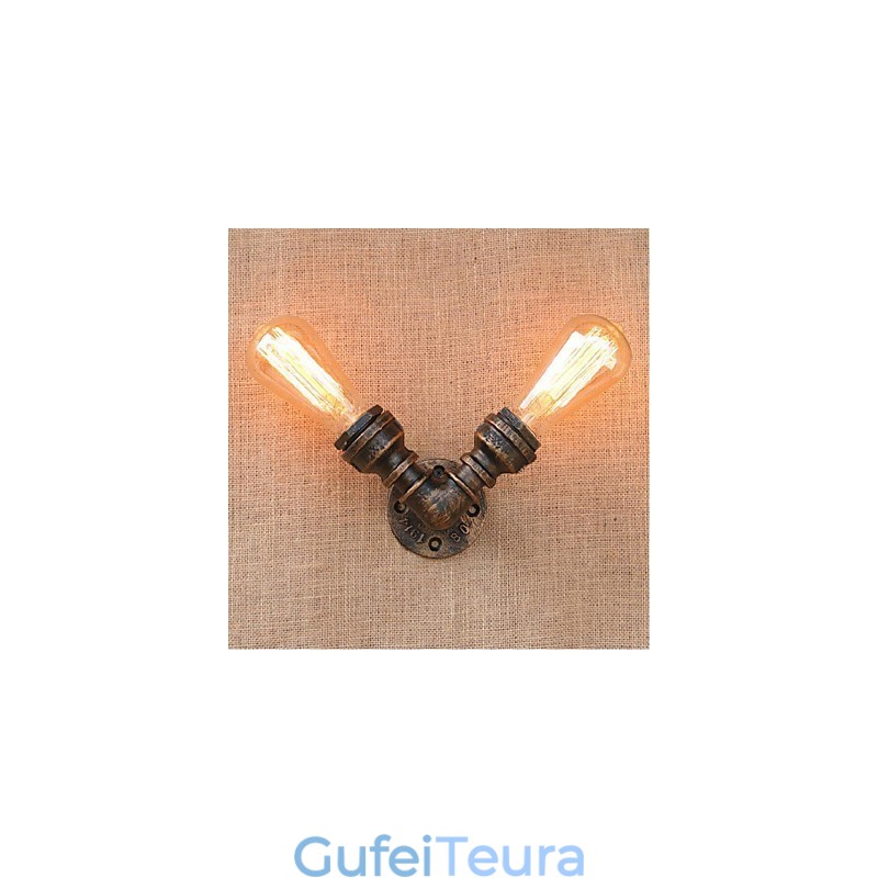 נוסטלגיה פשוט צינור מים דקורטיבי קטן קיר מנורת קיר אור