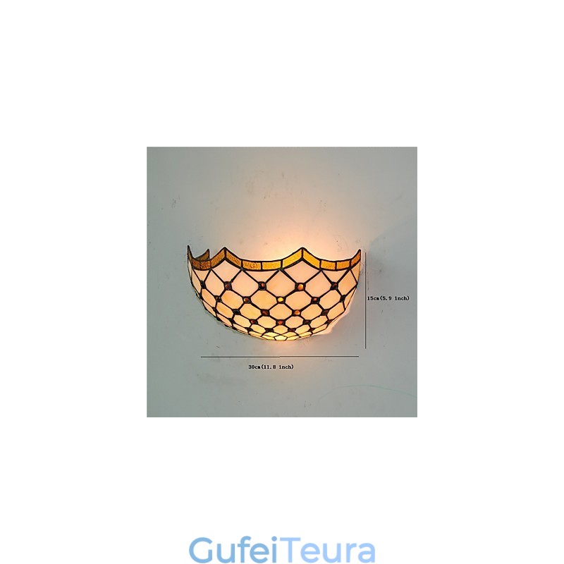 רטרו כפרי אורות קיר צל זכוכית סלון חדר שינה מסעדה בית קפה בר פמוטים קיר