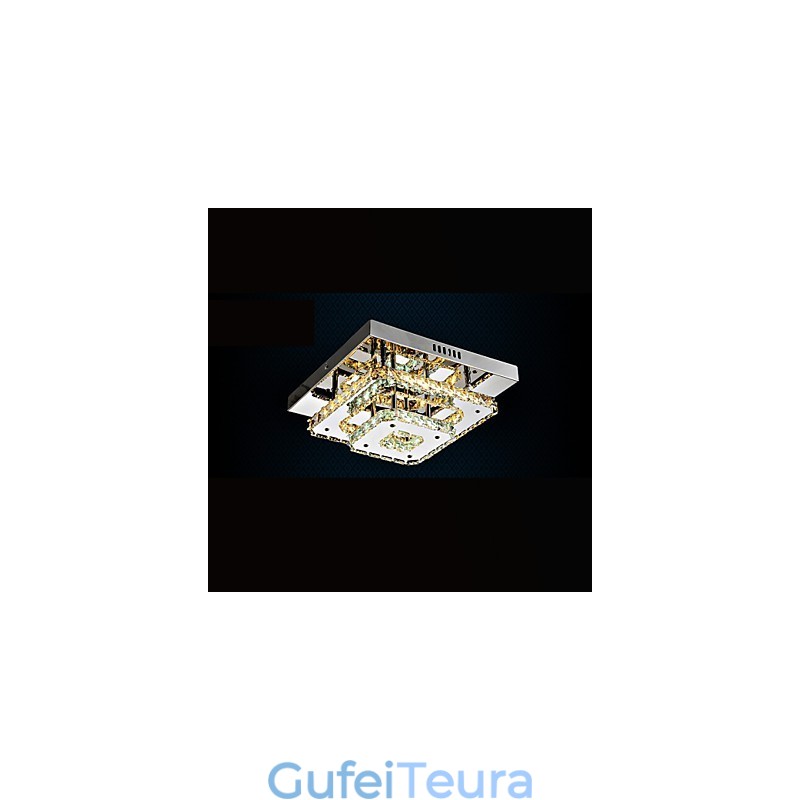 מנורות תקרת קריסטל Flush Mount Clear או Amber K9 ל-CE Indoor