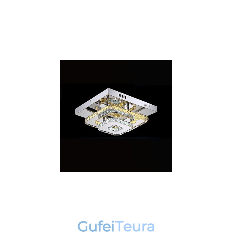 מנורות תקרת קריסטל Flush Mount Clear או Amber K9 ל-CE Indoor