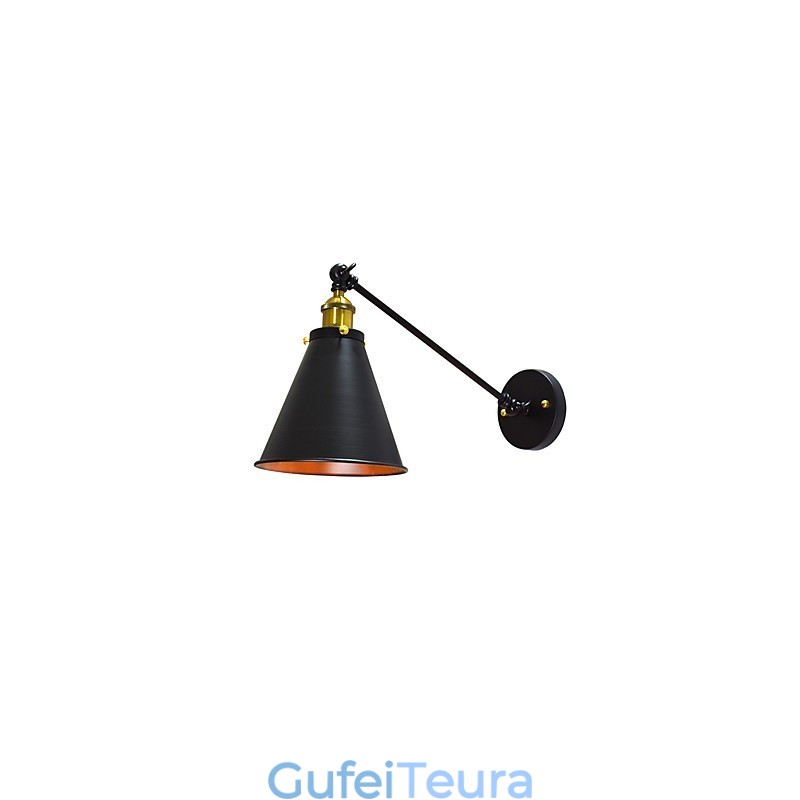 Buzz Paint קיר יחיד מנורת קיר ברזל מטומטם שחור חרב אור מנורה על הקיר