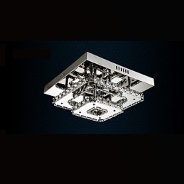 מנורות תקרת קריסטל Flush Mount Clear או Amber K9 ל-CE Indoor