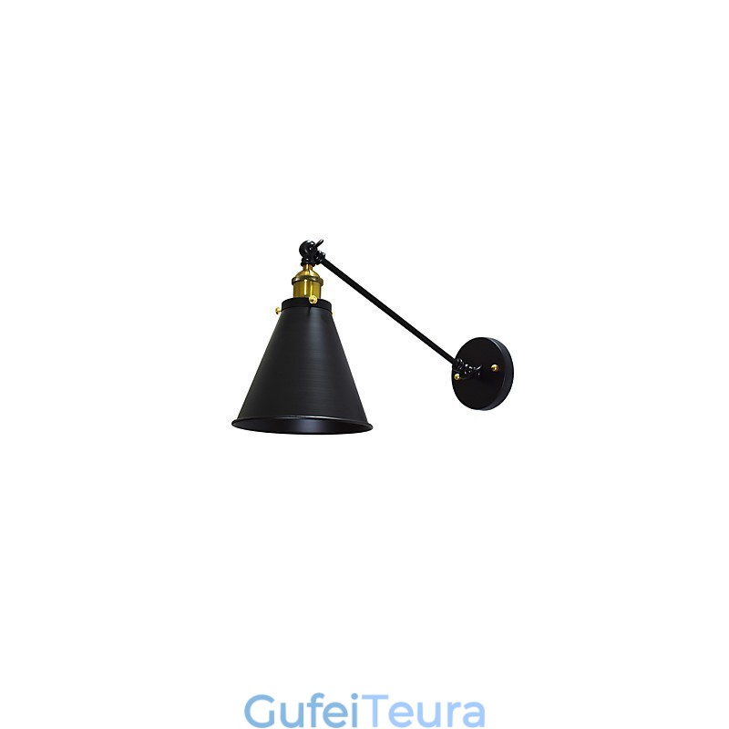 Buzz Paint קיר יחיד מנורת קיר ברזל מטומטם שחור חרב אור מנורה על הקיר