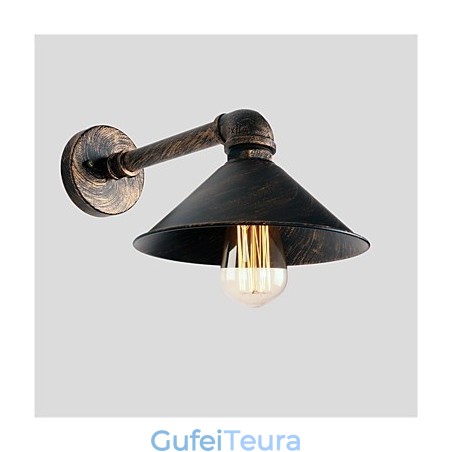 צינור מים אורות קיר רטרו סגנון תעשייתי יצירתי כפרי מתכת מסעדה בית קפה ברים פמוטים קיר לשולחן בר