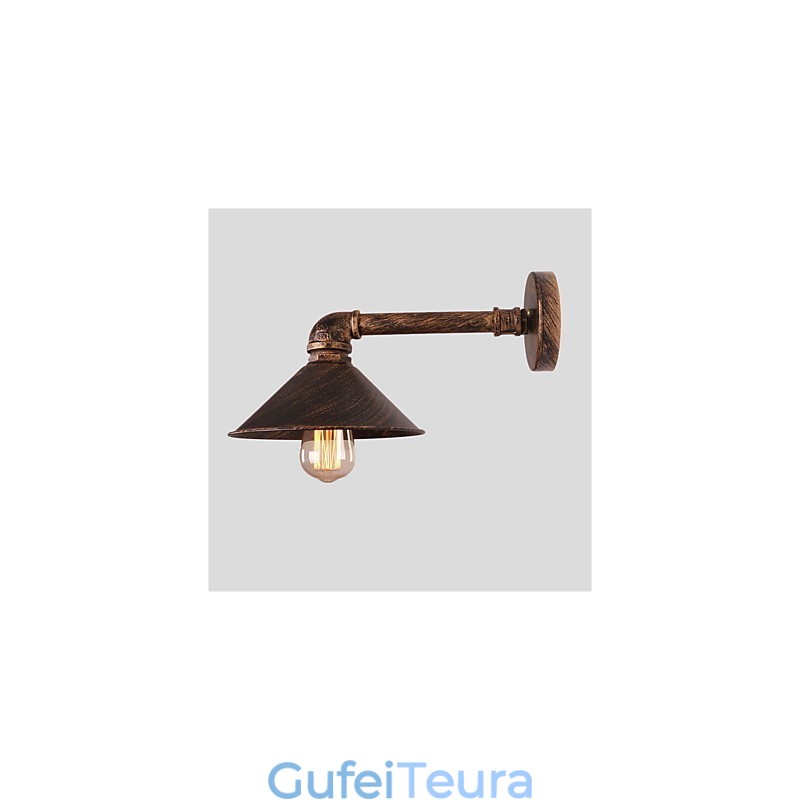 צינור מים אורות קיר רטרו סגנון תעשייתי יצירתי כפרי מתכת מסעדה בית קפה ברים פמוטים קיר לשולחן בר