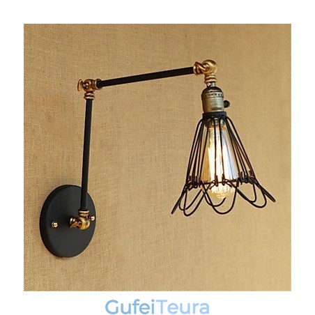 כפרי לודג' כפרי תכונת ציור רטרו עבור זרוע נדנדה בסגנון מיני נדנדה אור סביבתי