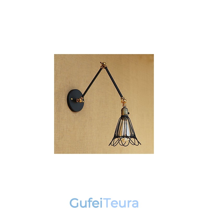 כפרי לודג' כפרי תכונת ציור רטרו עבור זרוע נדנדה בסגנון מיני נדנדה אור סביבתי