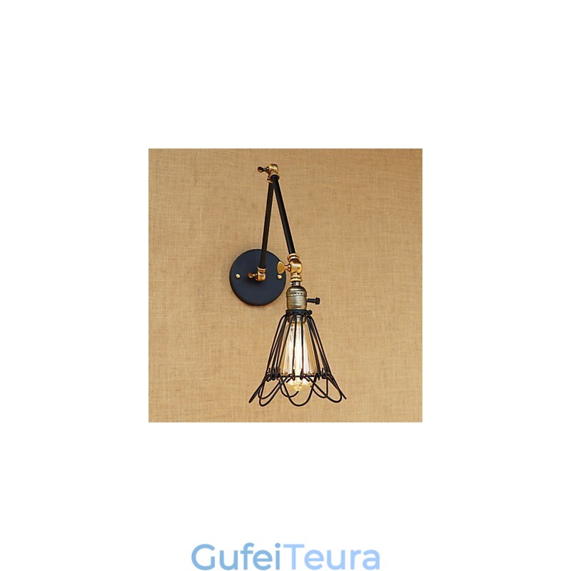 כפרי לודג' כפרי תכונת ציור רטרו עבור זרוע נדנדה בסגנון מיני נדנדה אור סביבתי