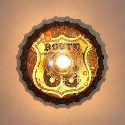 מסורתי קלאסי כפרי לודג' תכונת ציור כפרית עבור מיני סגנון אור סביבה אור קיר פמוטים קיר אור