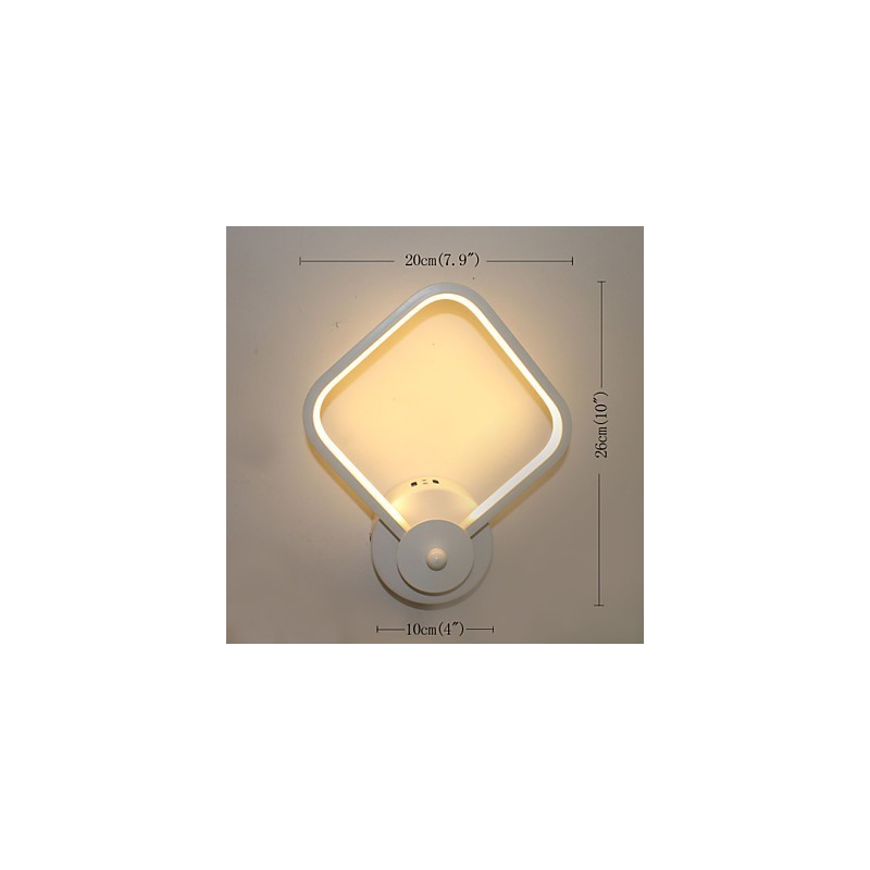 פשוט מודרני חדר שינה מנורת קיר מנורת קיר אישיות יצירתית מדרגות מנורת אלומיניום