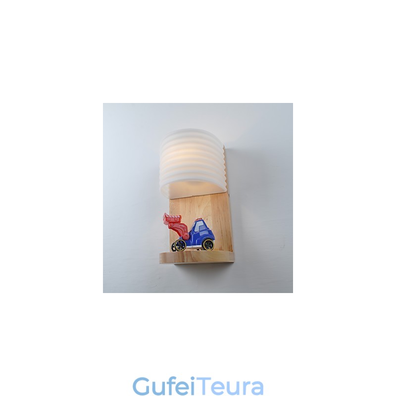 מנורת קיר פשוטה ליד המיטה מנורת שולחן כתיבה עם הצללה זכוכית ועץ מלא לשידה חדר שינה סלון חדר תינוק חדר תינוק מכללת מעונות שולחן קפה כונניות