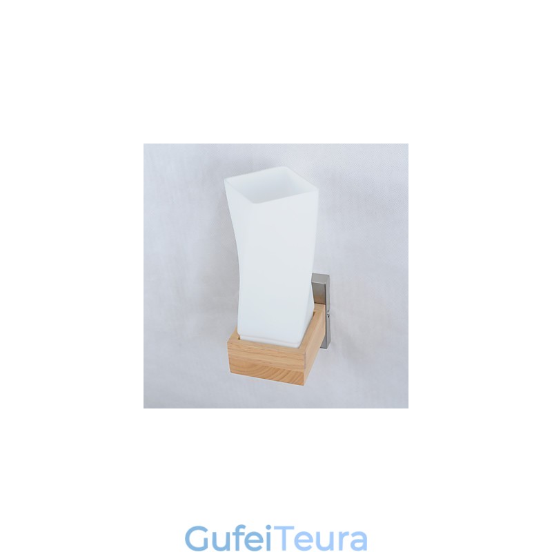 מנורת קיר פשוטה ליד המיטה מנורת שולחן כתיבה עם הצללה זכוכית ועץ מלא לשידה חדר שינה סלון חדר תינוק חדר תינוק מכללת מעונות שולחן קפה כונניות