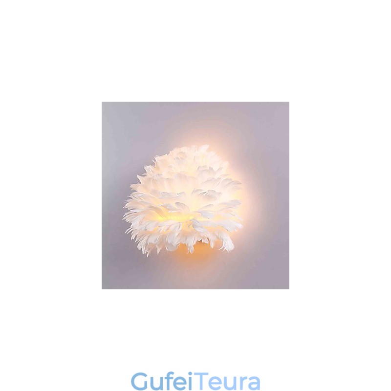 מנורות קיר נוצות מודרניות מודרניות עכשוויות לקיר מלון פמוטים E14