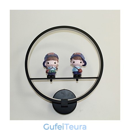 מנורת קיר מודרנית יצירתית חדר ילדים קישוט אישיות מנורת קיר משובצת מנורת קיר אלומיניום חומר קיר מסדרון מנורות ופנסים