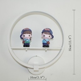 מנורת קיר מודרנית יצירתית חדר ילדים קישוט אישיות מנורת קיר משובצת מנורת קיר אלומיניום חומר קיר מסדרון מנורות ופנסים