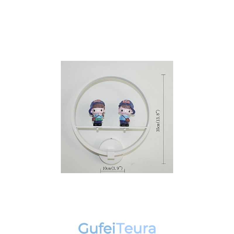 מנורת קיר מודרנית יצירתית חדר ילדים קישוט אישיות מנורת קיר משובצת מנורת קיר אלומיניום חומר קיר מסדרון מנורות ופנסים