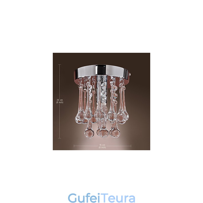 קריסטל מודרני עכשווי מיני סטייל כרום פלאש Mount