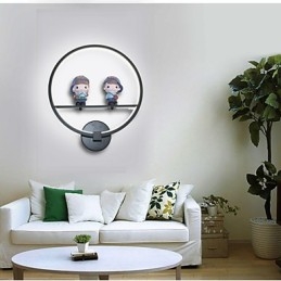 מנורת קיר מודרנית יצירתית חדר ילדים קישוט אישיות מנורת קיר משובצת מנורת קיר אלומיניום חומר קיר מסדרון מנורות ופנסים