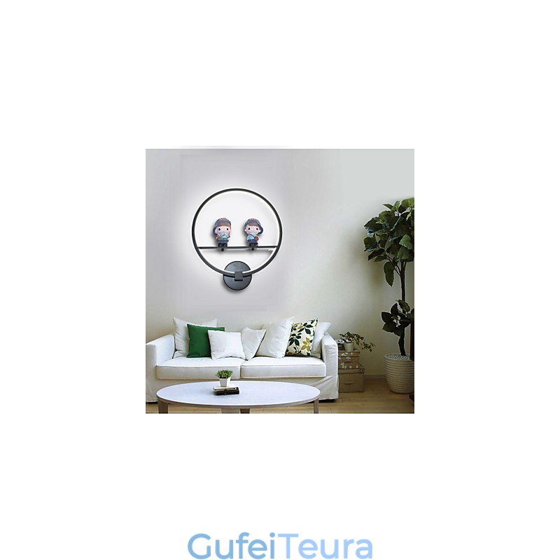 מנורת קיר מודרנית יצירתית חדר ילדים קישוט אישיות מנורת קיר משובצת מנורת קיר אלומיניום חומר קיר מסדרון מנורות ופנסים